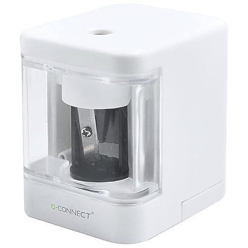 Sacapuntas eléctrico por pilas o cable USB para lápiz de 6-8 mm - Q-Connect