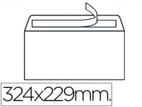Caja 250 Sobres 229x324 (C4) blancos 90g SV autoadhesivos