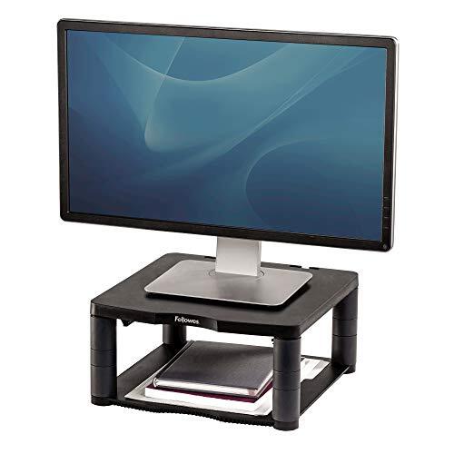 Fellowes Premium - Soporte para elevar pantallas de ordenador (peso máximo: 36 kg), patas ajustables en altura (de 6.5 a 16.5 cm) Fellowes Premium - Soporte para elevar pantallas de ordenador (peso máximo: 36 kg), patas ajustables en altura (de 6.5 a 16.5 cm)