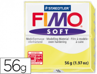 Pasta Fimo Soft de color amarillo limon, ref 8020-10