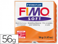 Pasta Fimo Soft de color naranja, ref 8020-42