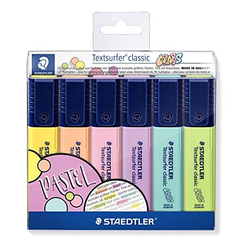 Subrayadores en tonos pastel Staedtler Textsurfer Classic 364