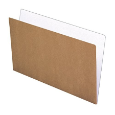 Subcarpeta bicolor blanca y marrón kraft Liderpapel