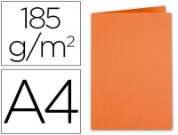 Subcarpetas Din A4 naranjas 185 g