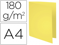 Subcarpetas Exacompta Foldyne, tamaño A4, 180 g/m², color amarillo canario