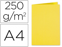 Subcarpetas Exacompta Foldyne, tamaño A4, 220 g/m², color amarillo