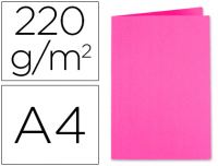 Subcarpetas Exacompta Foldyne, tamaño A4, 220 g/m², color rosa fucsia
