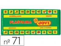 Taco de plastilina Jovi, número 71 (150 g), color verde claro