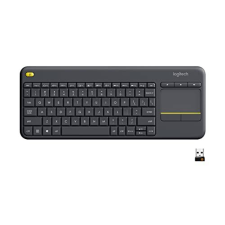 Teclado inalámbrico con touchpad Logitech K400 plus negro