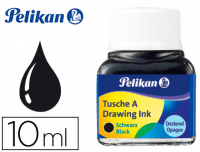 Tinta china negra Pelikan, frasco 10 ml