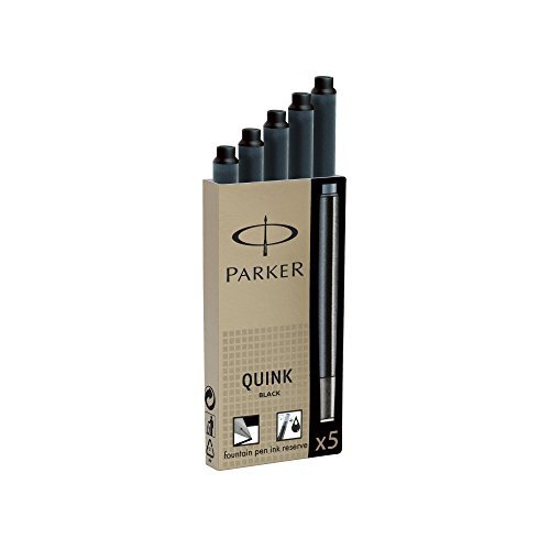 Parker - Caja 5 cartuchos negros para plumas Parker - Caja 5 cartuchos negros para plumas