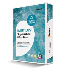 Papel Mondi Nautilus A4 reciclado 80g paquete 500 hojas