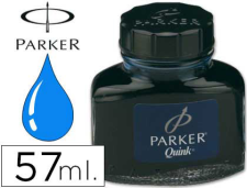 Tintero Parker Quink color azul permanente