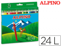 Caja 24 Lápices de colores Alpino