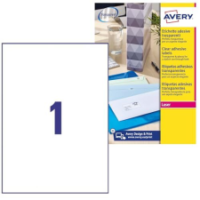 Etiquetas Avery para direcciones, transparentes 210x297 mm