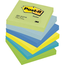 Paquete 6 tacos Post-It colores vivos 76x76 mm