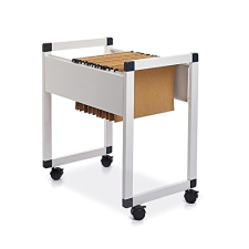 Rocada RD-310 - Carrito para carpetas colgantes, ruedas con freno, estructura de acero, 60×69×41 cm, blanco