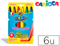 Rotuladores Carioca Jumbo 6 colores