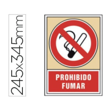 Cartel «Prohibido fumar»