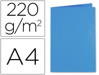 Subcarpetas Exacompta Foldyne, tamaño A4, 220 g/m², color azul vivo