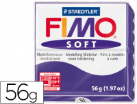 Pasta Fimo Soft de color violeta oscuro, ref 8020-63