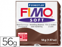 Pasta Fimo Soft de color chocolate, ref 8020-75
