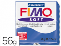 Pasta Fimo Soft de color azul brillante, ref 8020-33