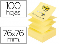 Taco Notas Post-It Z-Notes, amarillas, 76x76
