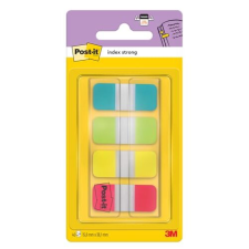 Post-It Index - Pack 4×10 banderitas Post-It rígidas (amarillo, rojo, turquesa y verde lima)