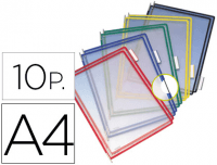 10 fundas de colores para portacatálogos Tarifold