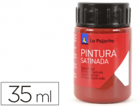 Pintura La Pajarita, bote 35 ml, color oxido rojo