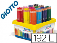 Paquete ahorro de 192 lápices Fila Giotto Stilnovo: expositor de 12x16 colores