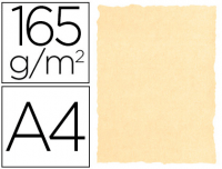 Papel bordes irregulares A4 | pergamino 165 g/m² | crema
