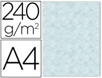 Papel pergamino con bordes irregulares. 10H A4 de 240 g/m² azul