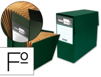 Caja con fuelle clasificador folio verde