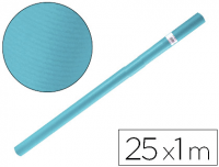 Papel Kraft de embalar azul turquesa en rollo 100 cm×25 m