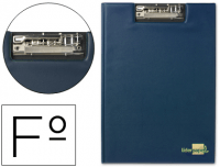 Carpeta miniclip con pinza superior en tamaño folio azul