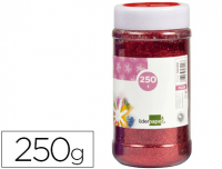 Bote 250 gramos de purpurina metalizada rojo