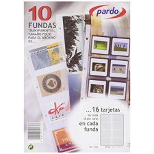 Fundas adicionales para tarjetero de visita Pardo