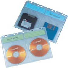 Bola 10 fundas para DVD o CD multitaladro en formato Din A4 - Q-Connect