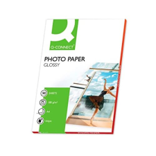 Papel fotográfico Q-Connect Glossy Din A4 de 180g 50h