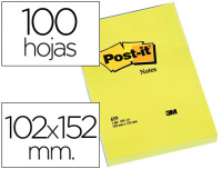 Tacos de notas adhesivas Post-It 102x152 mm