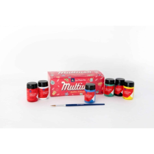 La Pajarita - Caja 6 pinturas de látex satinadas, 6 botes de 35 ml