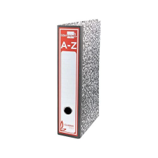 Archivador clásico gris jaspeado, 8 cm, compresor, folio