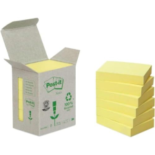 Notas Post-It recicladas amarillas