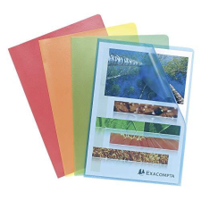 Exacompta - Bolsa 10 dosieres con uñero, formato A4, multicolor, plástico traslúcido