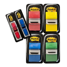 Post-It Index - Paquete de 4 marcapáginas medianos (25.4×43.2 mm ) y 2 banderitas flecha, colores surtidos