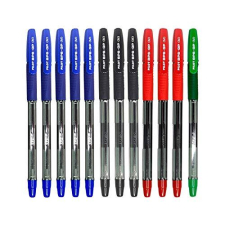 Paquete 12 bolígrafos Pilot BPS-GP, 5 azules, 3 negros, 3 rojos, 1 verde