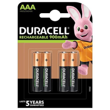 Duracell Rechargeable - Pack 4 pilas recargables AAA, 1.5 V, 900 mAh