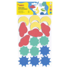Jovi - Bolsa de 16 esponjas para pintar con témpera o pintura de dedos, 4 formas diferentes